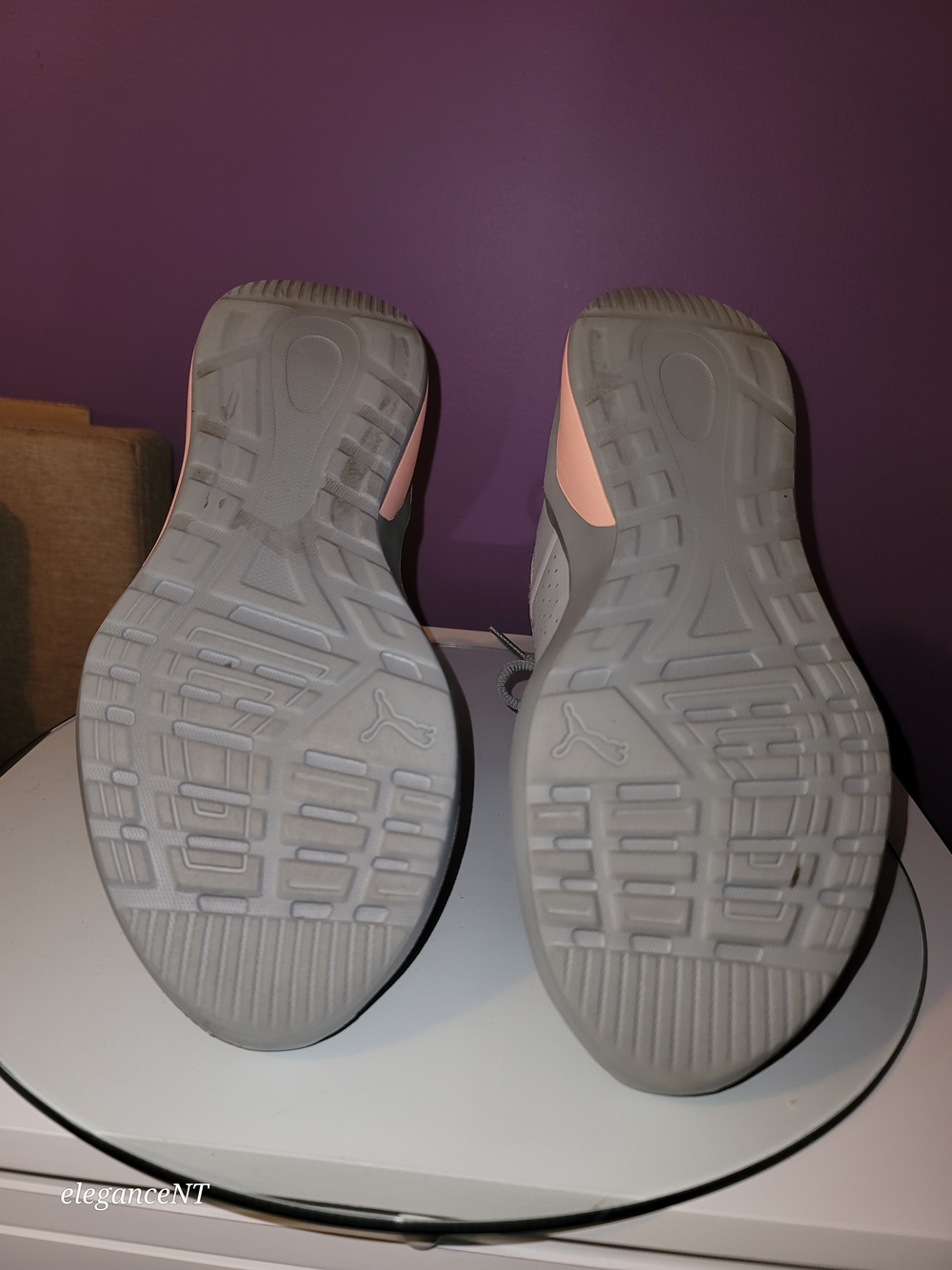 PUMA Emergence Women’s Gray & Peach Athletic Sneakers Sz: 10 - Picture 11 of 11